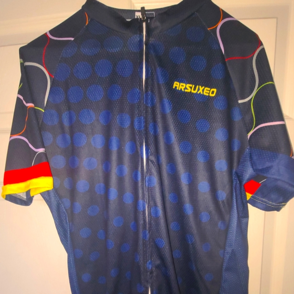 Arsuxeo full zip cycling bicycling jersey xl